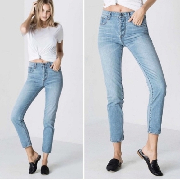 DSTLD High Waisted Mom Jean Light Vintage NWT - Picture 1 of 12